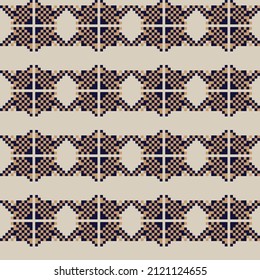 Christmas fair isle pattern design for fashion textiles, knitwear and graphics
