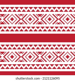 Christmas fair isle pattern design for fashion textiles, knitwear and graphics