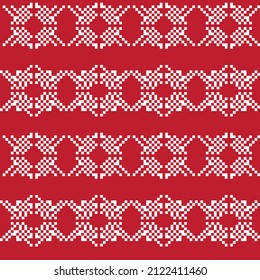 Christmas fair isle pattern design for fashion textiles, knitwear and graphics
