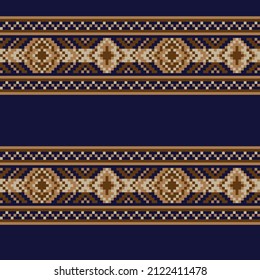Christmas fair isle pattern design for fashion textiles, knitwear and graphics