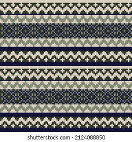 Christmas fair isle pattern design for fashion textiles, knitwear and graphics