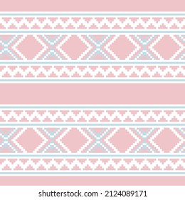Christmas fair isle pattern design for fashion textiles, knitwear and graphics