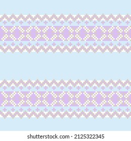 Christmas fair isle pattern design for fashion textiles, knitwear and graphics