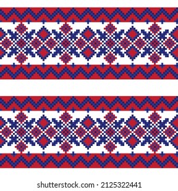Christmas fair isle pattern design for fashion textiles, knitwear and graphics