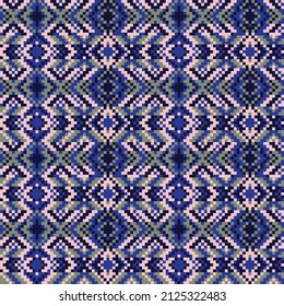 Christmas fair isle pattern design for fashion textiles, knitwear and graphics