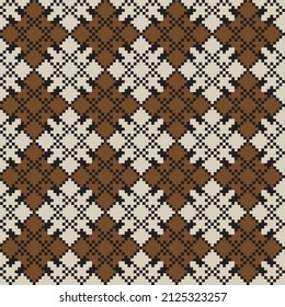 Christmas fair isle pattern design for fashion textiles, knitwear and graphics