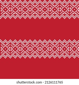 Christmas fair isle pattern design for fashion textiles, knitwear and graphics