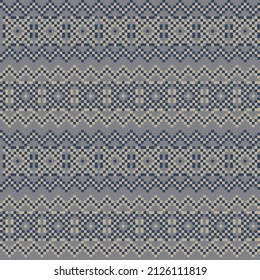 Christmas fair isle pattern design for fashion textiles, knitwear and graphics