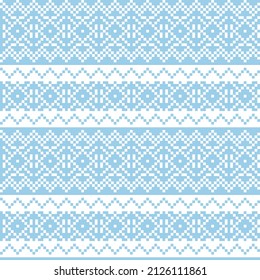 Christmas fair isle pattern design for fashion textiles, knitwear and graphics