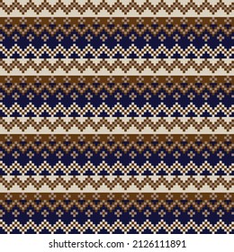 Christmas fair isle pattern design for fashion textiles, knitwear and graphics