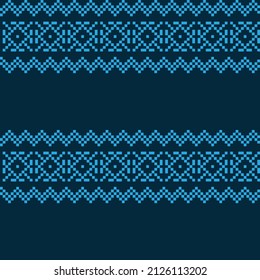 Christmas fair isle pattern design for fashion textiles, knitwear and graphics