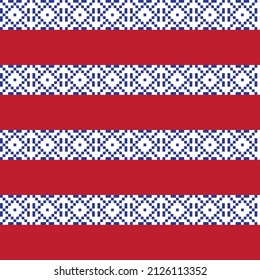 Christmas fair isle pattern design for fashion textiles, knitwear and graphics
