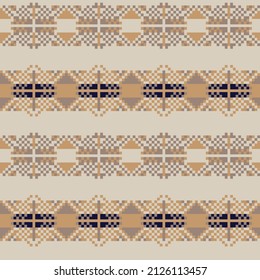 Christmas fair isle pattern design for fashion textiles, knitwear and graphics