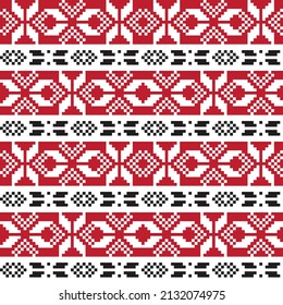 Christmas fair isle pattern design for fashion textiles, knitwear and graphics