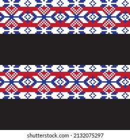 Christmas fair isle pattern design for fashion textiles, knitwear and graphics