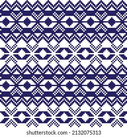 Christmas fair isle pattern design for fashion textiles, knitwear and graphics