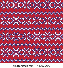 Christmas fair isle pattern design for fashion textiles, knitwear and graphics