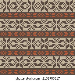 Christmas fair isle pattern design for fashion textiles, knitwear and graphics