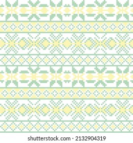 Christmas fair isle pattern design for fashion textiles, knitwear and graphics