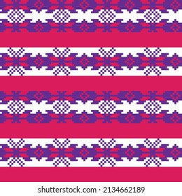 Christmas fair isle pattern design for fashion textiles, knitwear and graphics