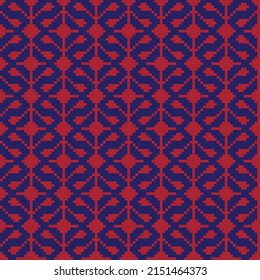 Christmas fair isle pattern design for fashion textiles, knitwear and graphics