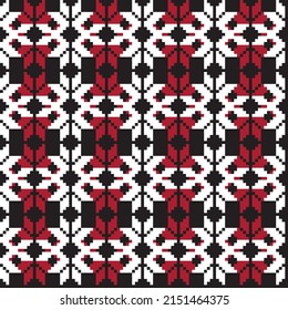 Christmas fair isle pattern design for fashion textiles, knitwear and graphics