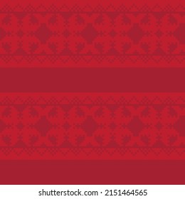 Christmas fair isle pattern design for fashion textiles, knitwear and graphics