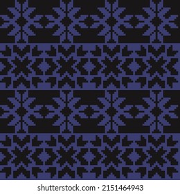 Christmas fair isle pattern design for fashion textiles, knitwear and graphics