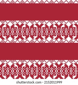 Christmas fair isle pattern design for fashion textiles, knitwear and graphics