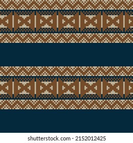 Christmas fair isle pattern design for fashion textiles, knitwear and graphics