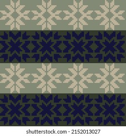 Christmas fair isle pattern design for fashion textiles, knitwear and graphics