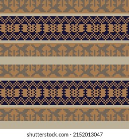 Christmas fair isle pattern design for fashion textiles, knitwear and graphics