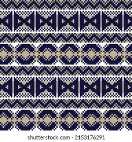 Christmas fair isle pattern design for fashion textiles, knitwear and graphics