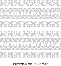 Christmas fair isle pattern design for fashion textiles, knitwear and graphics