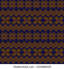 Christmas fair isle pattern design for fashion textiles, knitwear and graphics