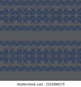 Christmas fair isle pattern design for fashion textiles, knitwear and graphics