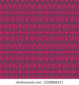 Christmas fair isle pattern design for fashion textiles, knitwear and graphics