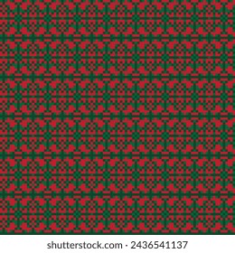 Diseño de patrón de isla de feria de Navidad para textiles de moda, prendas de punto y gráficos