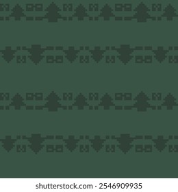Christmas fair isle pattern design for fashion textiles, knitwear and graphics