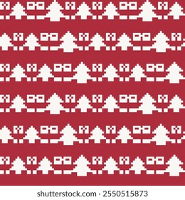 Diseño de patrón de isla justa de Navidades para textiles de moda, prendas de punto y gráficos