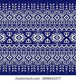 Christmas fair isle pattern design for fashion textiles, knitwear and graphics