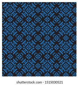 Christmas Fair Isle Seamless Pattern/Print Background in Vector - suitable for both online/physical medium such as website resources, graphics, print designs, fashion textiles, knitwear and etc.