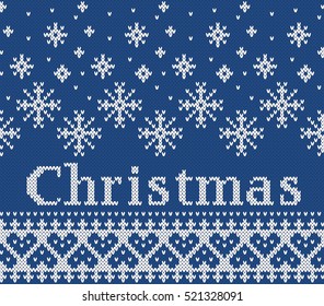 Christmas Fairisle Design Knitting Pattern