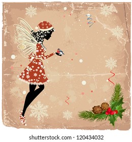 Christmas fairy for your design