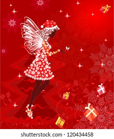 Christmas fairy for your design