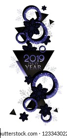  Christmas falling deco objects. Vector illustration