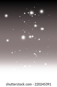 Christmas falling glittering background vector template - Vector Christmas sparkles falling background illustration