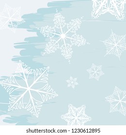 Christmas falling snow vector. Snowflake decoration effect. Xmas snow flake pattern. Magic white snowfall . Winter snowstorm backdrop illustration.