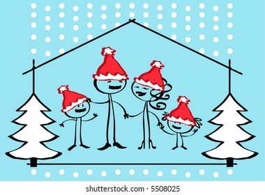 christmas family cartoon - others: http://www.shutterstock.com/lightboxes.mhtml?lightbox_id=499084