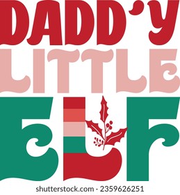christmas family retro svg design and eps file